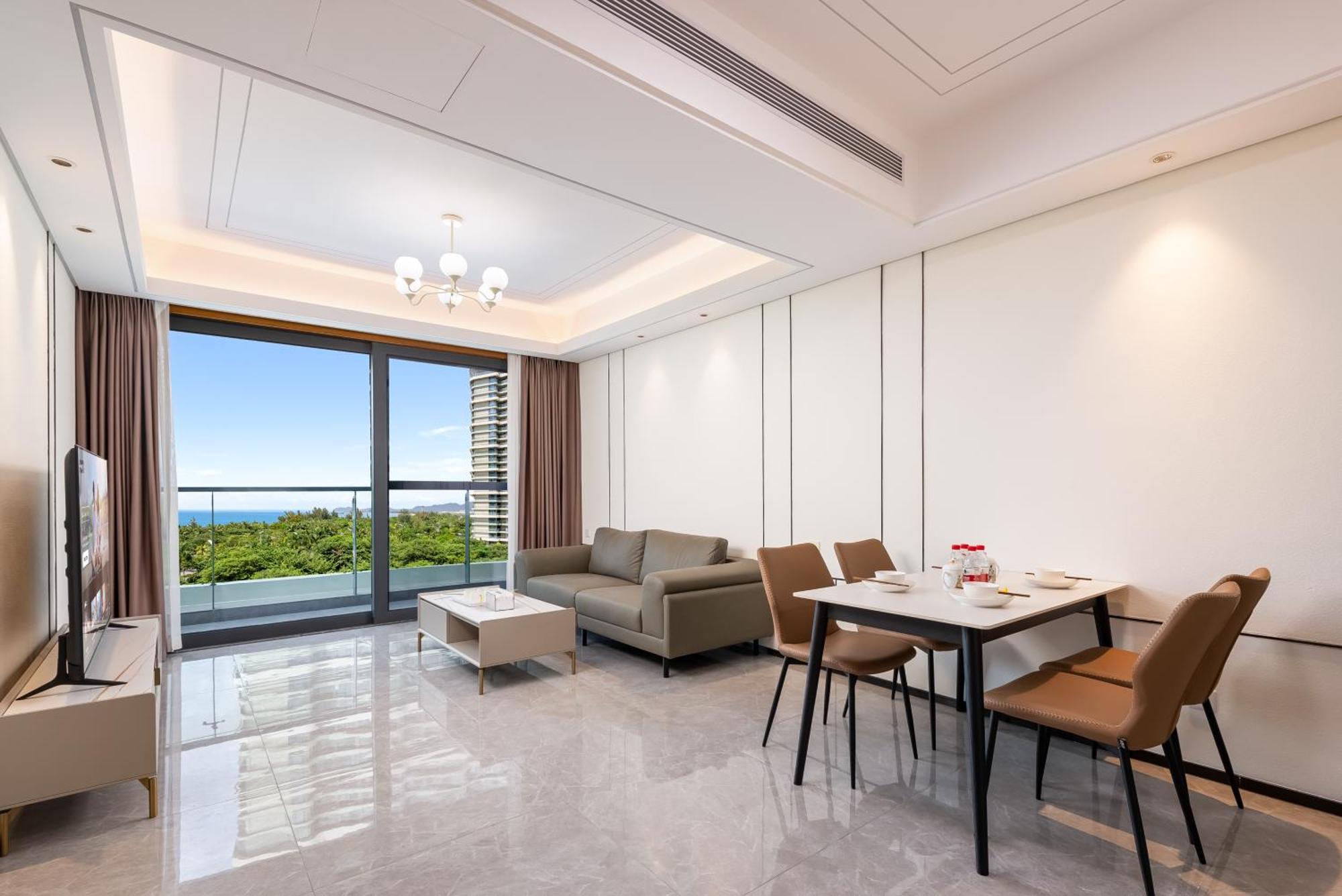 Puhai Sea View Apt By Hailan Tour At Sanya Yazhou Bay#Only 100 Meters To Beach And Sea Swimming Area Exterior foto